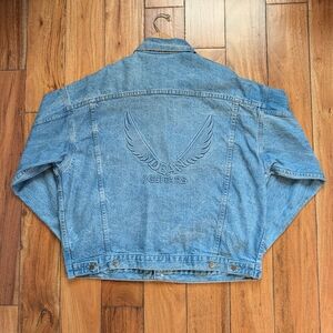 80's Dean Guitars Embossed Denim Jacket (XL)
